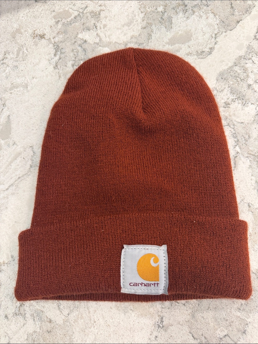 Men’s Carhartt Brown Knit Cuffed Beanie Hat
